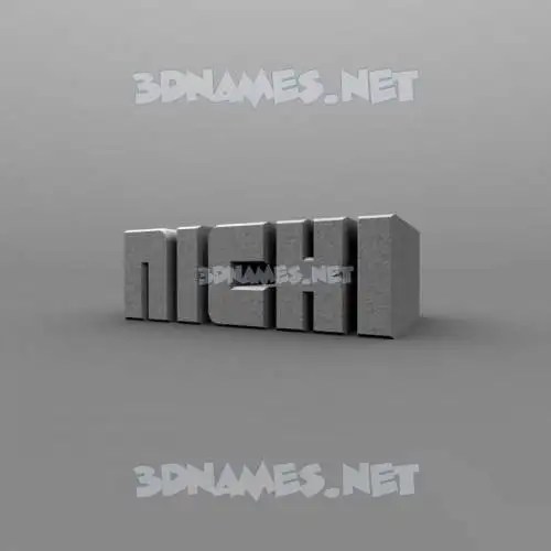 nicki in Solid Grey style - 3D name wallpaper nicki in Solid Grey style - 3D name wallpaper