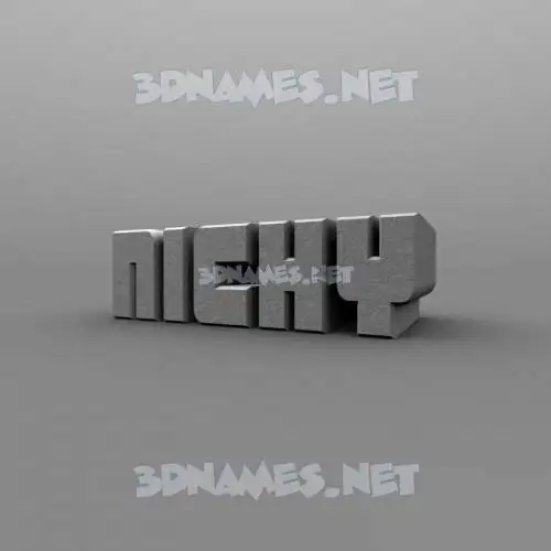 nicky in Solid Grey style - 3D name wallpaper nicky in Solid Grey style - 3D name wallpaper