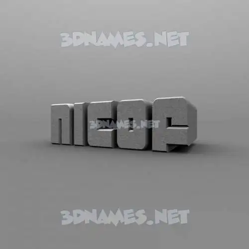 nicof in Solid Grey style - 3D name wallpaper nicof in Solid Grey style - 3D name wallpaper