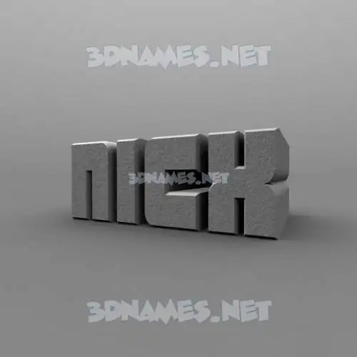 nicx in Solid Grey style - 3D name wallpaper nicx in Solid Grey style - 3D name wallpaper