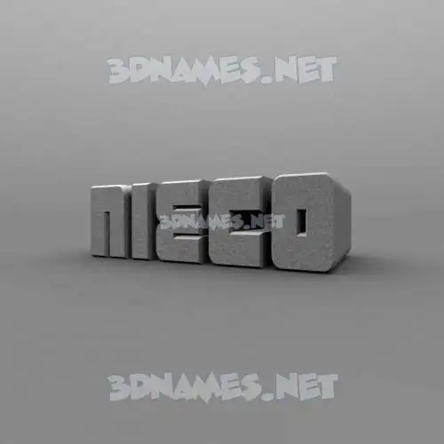 nieco in Solid Grey style - 3D name wallpaper nieco in Solid Grey style - 3D name wallpaper