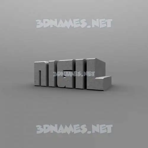 nigil in Solid Grey style - 3D name wallpaper nigil in Solid Grey style - 3D name wallpaper