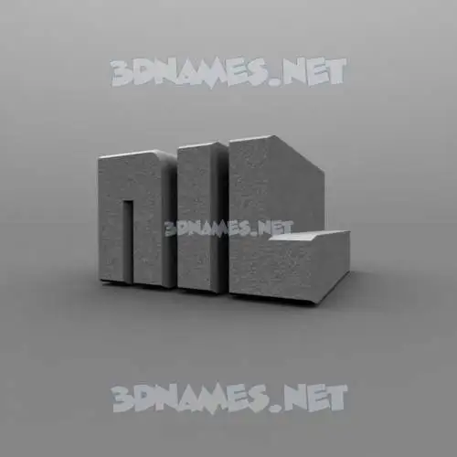 nil in Solid Grey style - 3D name wallpaper nil in Solid Grey style - 3D name wallpaper