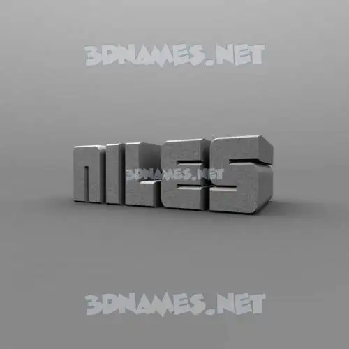 niles in Solid Grey style - 3D name wallpaper niles in Solid Grey style - 3D name wallpaper