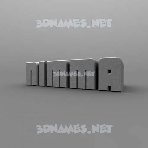 nimma in Solid Grey style - 3D name wallpaper