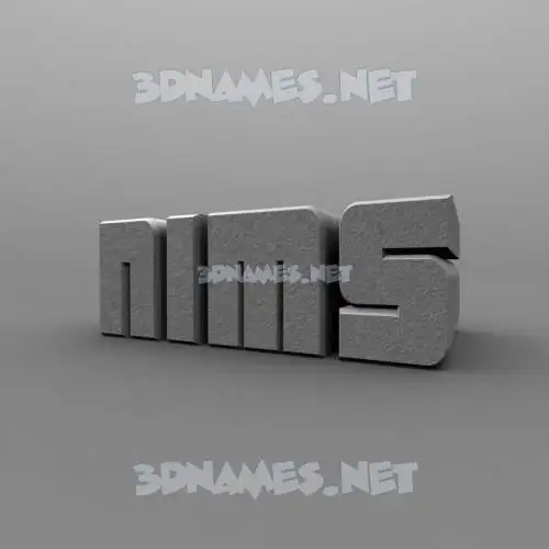 nims in Solid Grey style - 3D name wallpaper nims in Solid Grey style - 3D name wallpaper