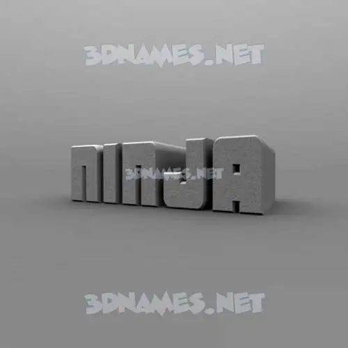 ninja in Solid Grey style - 3D name wallpaper ninja in Solid Grey style - 3D name wallpaper