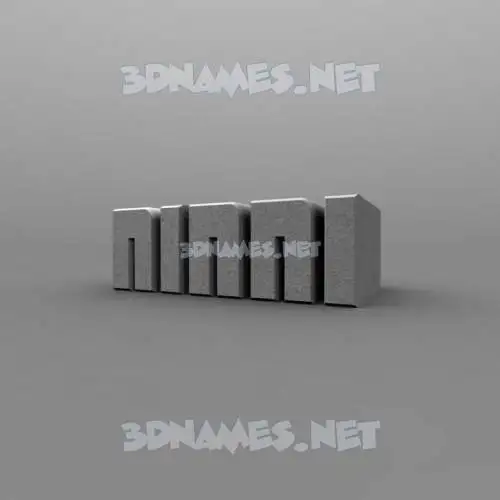 ninni in Solid Grey style - 3D name wallpaper ninni in Solid Grey style - 3D name wallpaper