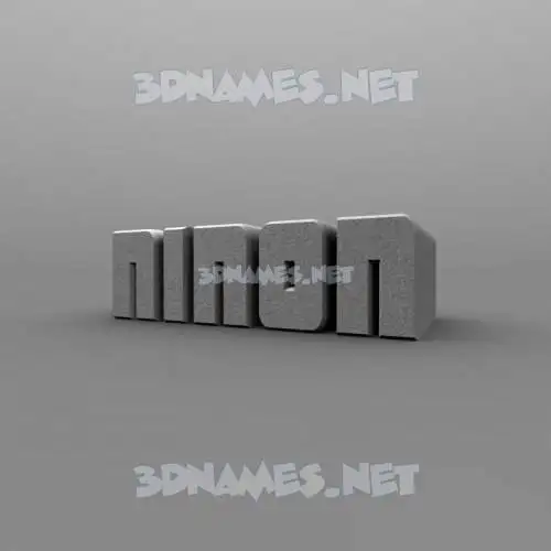ninon in Solid Grey style - 3D name wallpaper ninon in Solid Grey style - 3D name wallpaper