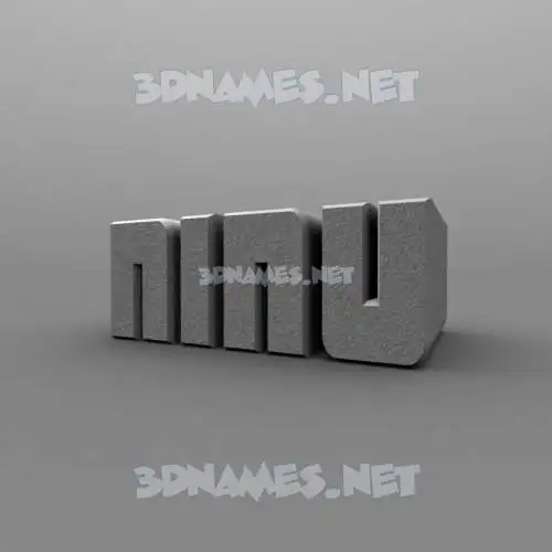 ninu in Solid Grey style - 3D name wallpaper ninu in Solid Grey style - 3D name wallpaper