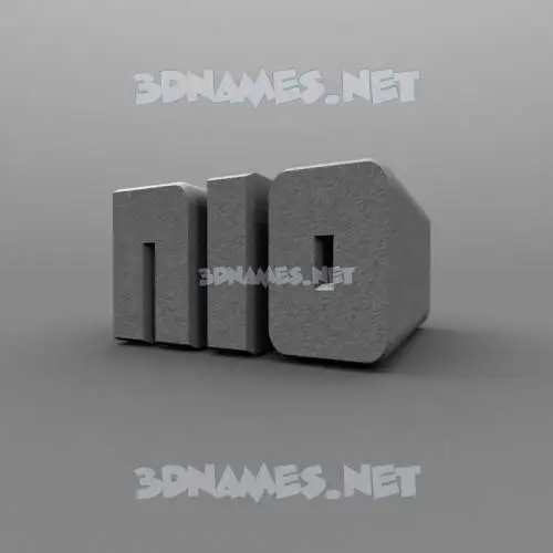 nio in Solid Grey style - 3D name wallpaper nio in Solid Grey style - 3D name wallpaper