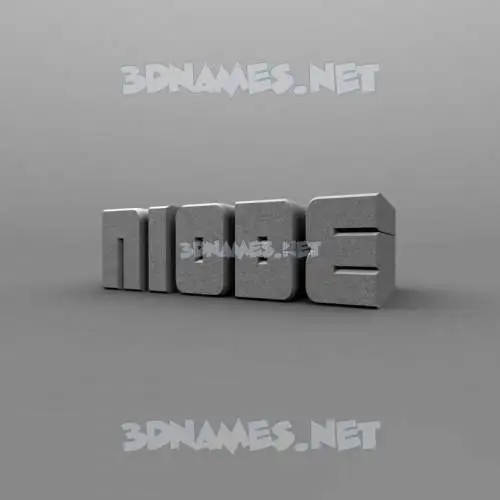 niobe in Solid Grey style - 3D name wallpaper