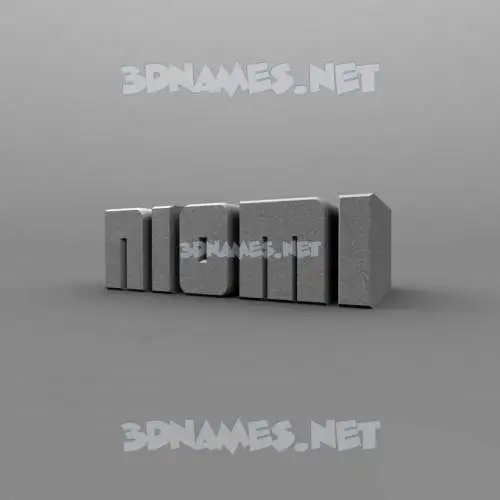 niomi in Solid Grey style - 3D name wallpaper niomi in Solid Grey style - 3D name wallpaper