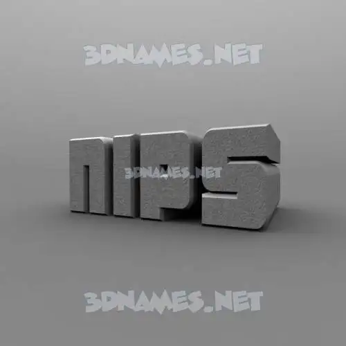 nips in Solid Grey style - 3D name wallpaper nips in Solid Grey style - 3D name wallpaper