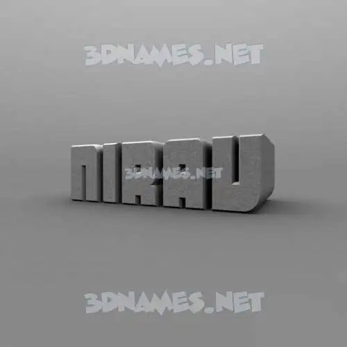 nirav in Solid Grey style - 3D name wallpaper