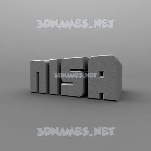 nisa in Solid Grey style - 3D name wallpaper nisa in Solid Grey style - 3D name wallpaper