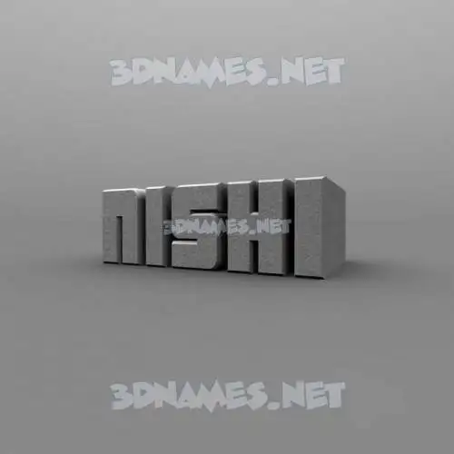 nishi in Solid Grey style - 3D name wallpaper nishi in Solid Grey style - 3D name wallpaper