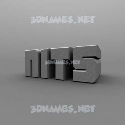 nits in Solid Grey style - 3D name wallpaper nits in Solid Grey style - 3D name wallpaper