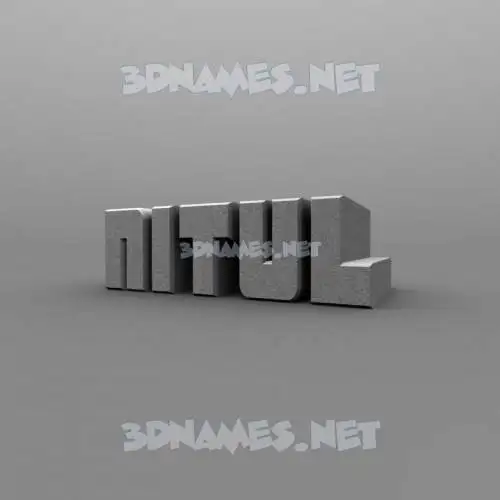 nitul in Solid Grey style - 3D name wallpaper nitul in Solid Grey style - 3D name wallpaper