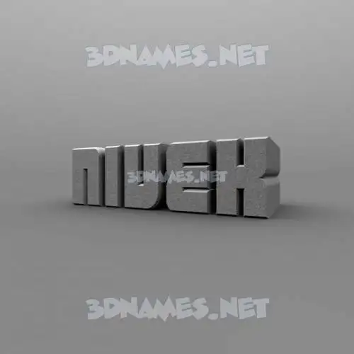 nivek in Solid Grey style - 3D name wallpaper
