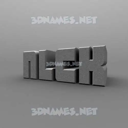 nlck in Solid Grey style - 3D name wallpaper nlck in Solid Grey style - 3D name wallpaper