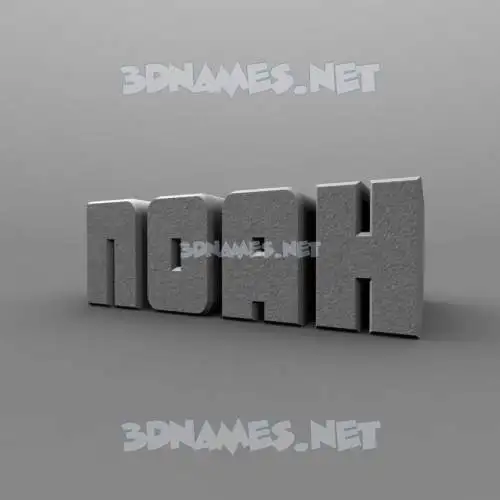noah in Solid Grey style - 3D name wallpaper noah in Solid Grey style - 3D name wallpaper