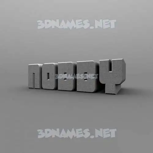 nobby in Solid Grey style - 3D name wallpaper nobby in Solid Grey style - 3D name wallpaper