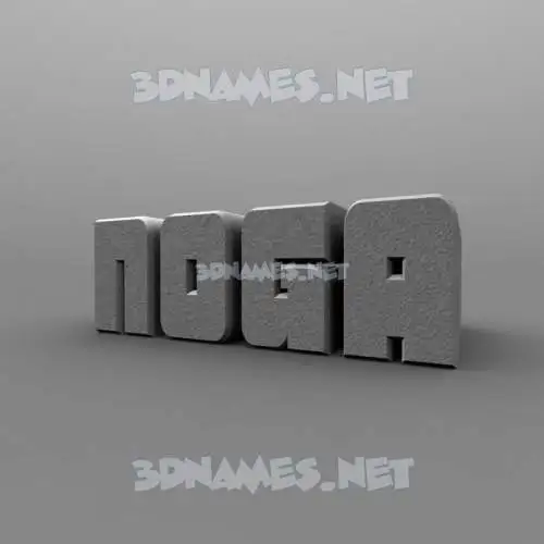 noga in Solid Grey style - 3D name wallpaper noga in Solid Grey style - 3D name wallpaper