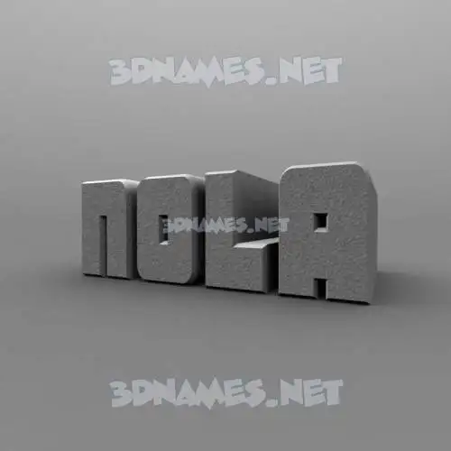 nola in Solid Grey style - 3D name wallpaper nola in Solid Grey style - 3D name wallpaper