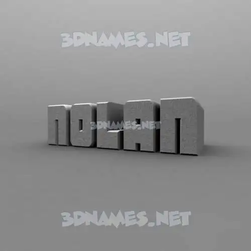 nolan in Solid Grey style - 3D name wallpaper