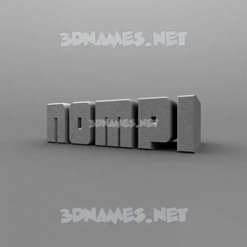 nompi in Solid Grey style - 3D name wallpaper nompi in Solid Grey style - 3D name wallpaper