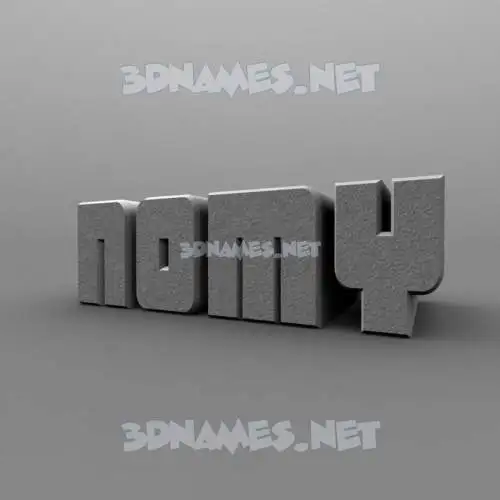 nomy in Solid Grey style - 3D name wallpaper