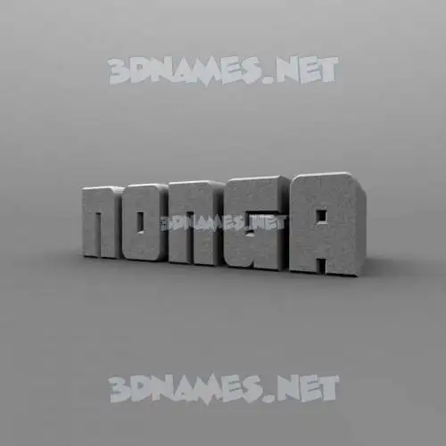nonga in Solid Grey style - 3D name wallpaper nonga in Solid Grey style - 3D name wallpaper