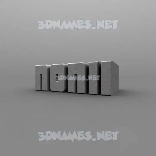 nonii in Solid Grey style - 3D name wallpaper nonii in Solid Grey style - 3D name wallpaper