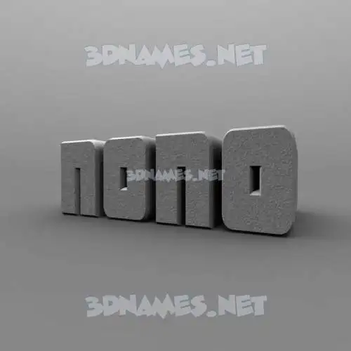 nono in Solid Grey style - 3D name wallpaper