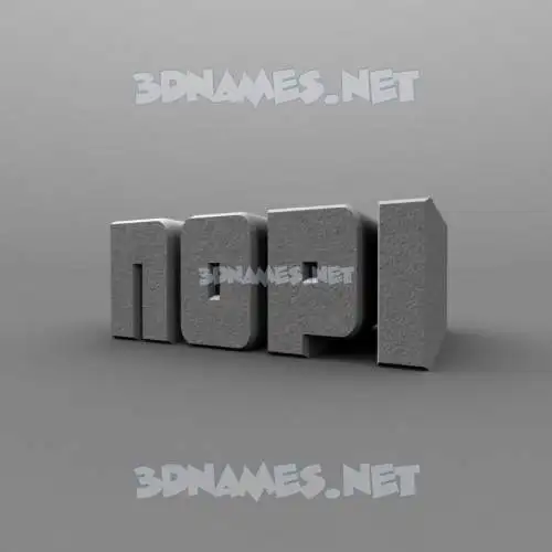 nopi in Solid Grey style - 3D name wallpaper nopi in Solid Grey style - 3D name wallpaper