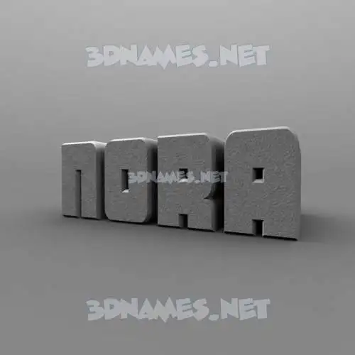 nora in Solid Grey style - 3D name wallpaper nora in Solid Grey style - 3D name wallpaper