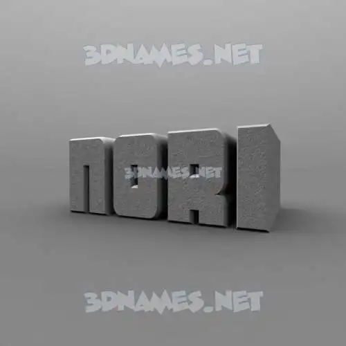 nori in Solid Grey style - 3D name wallpaper nori in Solid Grey style - 3D name wallpaper