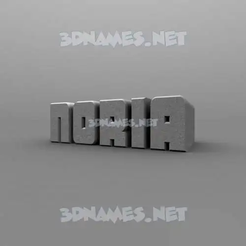 noria in Solid Grey style - 3D name wallpaper noria in Solid Grey style - 3D name wallpaper