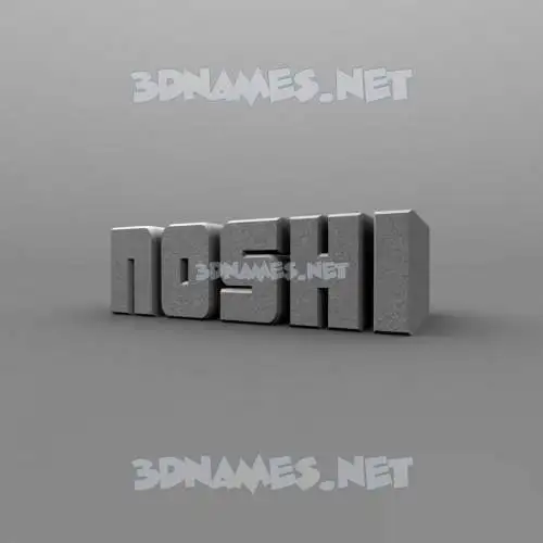 noshi in Solid Grey style - 3D name wallpaper noshi in Solid Grey style - 3D name wallpaper