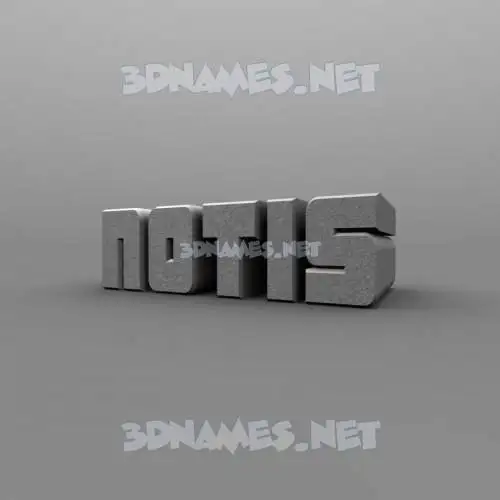 notis in Solid Grey style - 3D name wallpaper notis in Solid Grey style - 3D name wallpaper