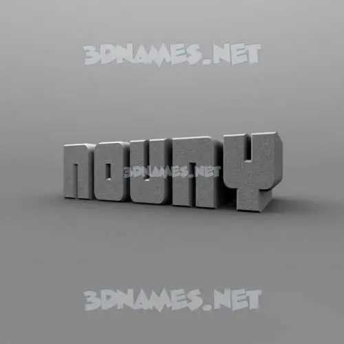 nouny in Solid Grey style - 3D name wallpaper nouny in Solid Grey style - 3D name wallpaper