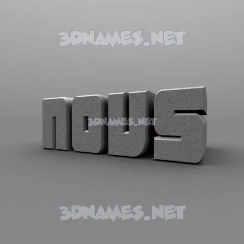 novs in Solid Grey style - 3D name wallpaper