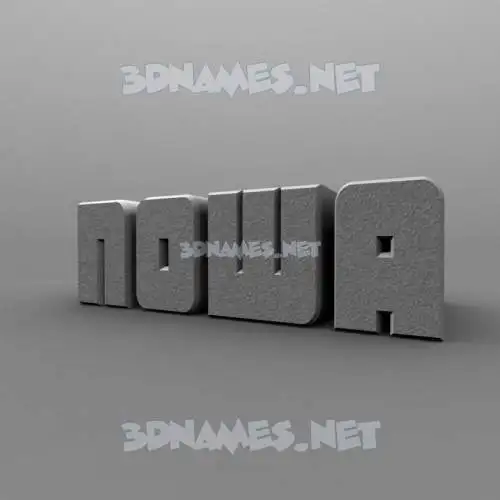 nowa in Solid Grey style - 3D name wallpaper nowa in Solid Grey style - 3D name wallpaper