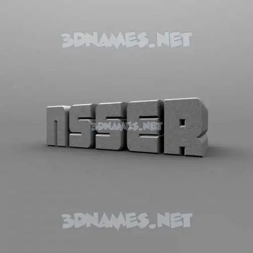 nsser in Solid Grey style - 3D name wallpaper nsser in Solid Grey style - 3D name wallpaper