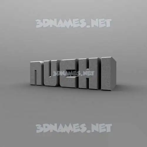 nuchi in Solid Grey style - 3D name wallpaper nuchi in Solid Grey style - 3D name wallpaper