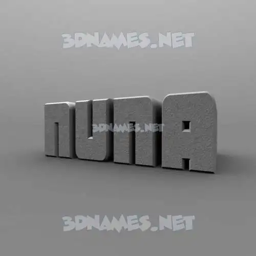 nuna in Solid Grey style - 3D name wallpaper nuna in Solid Grey style - 3D name wallpaper