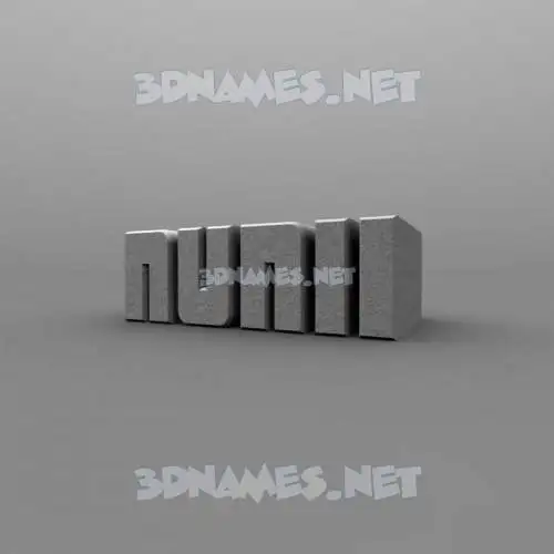 nunii in Solid Grey style - 3D name wallpaper nunii in Solid Grey style - 3D name wallpaper