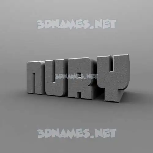 nury in Solid Grey style - 3D name wallpaper nury in Solid Grey style - 3D name wallpaper