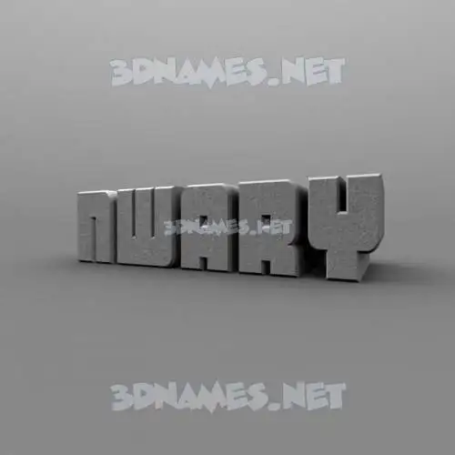 nwary in Solid Grey style - 3D name wallpaper nwary in Solid Grey style - 3D name wallpaper
